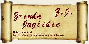 Zrinka Jaglikić vizit kartica